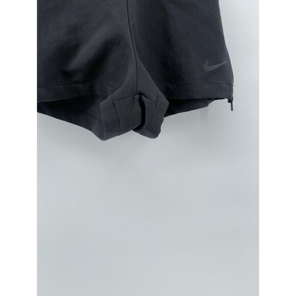 NIKE Women's Gray High-Rise Tech Side-Zip Hem Active Shorts SZ M - Picture 6 of 9